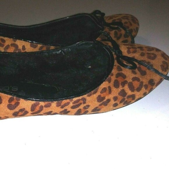 Chico's ballet flats Leopard print faux fur lined size 6 animal print soft - Picture 10 of 10